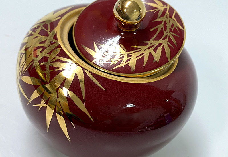 四季鎏金罐-紅夏 茶倉茶罐收納置物罐